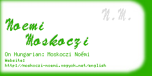noemi moskoczi business card
